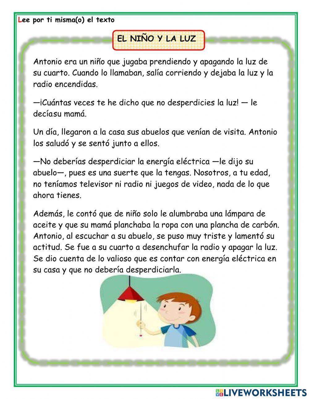 Cuento: La energia electrica