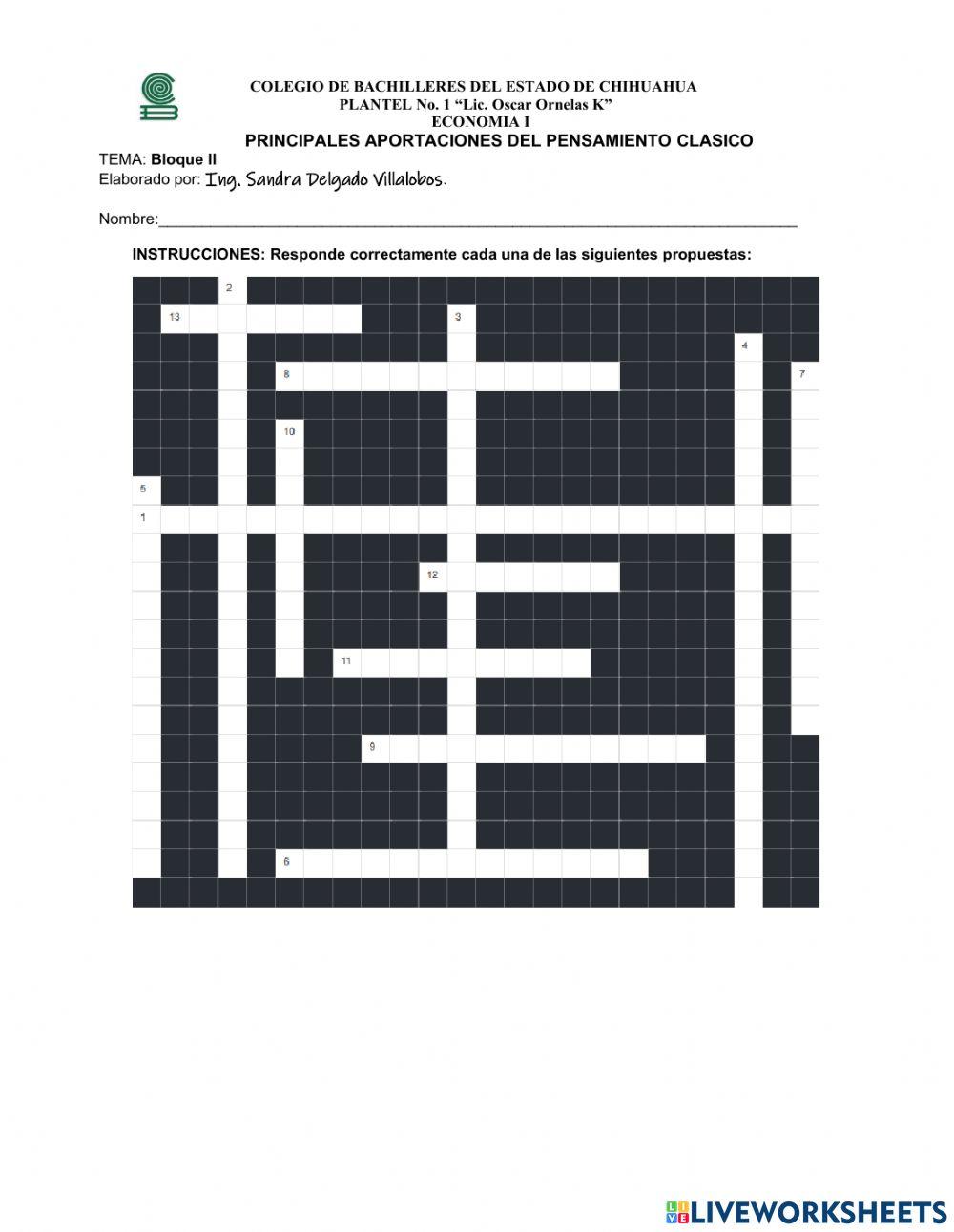 Pensamiento clasico en economia