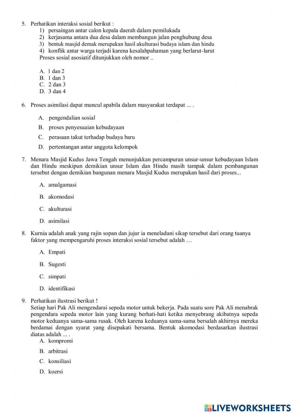 LKPD INTERKASI SOSIAL KELAS 7 PASKALIS 1