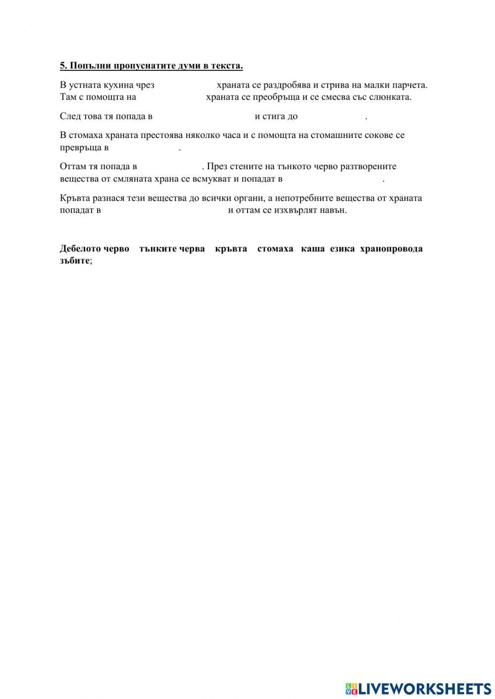 Храносмилателна система