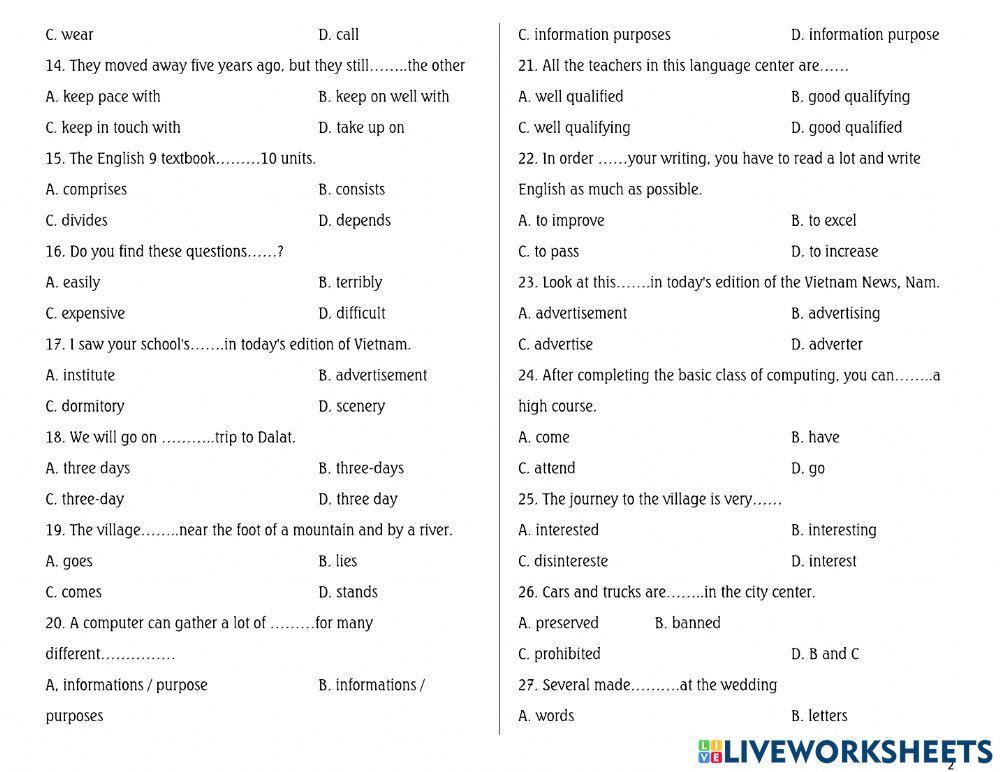 200CauTracNghiemTuVung-Part1