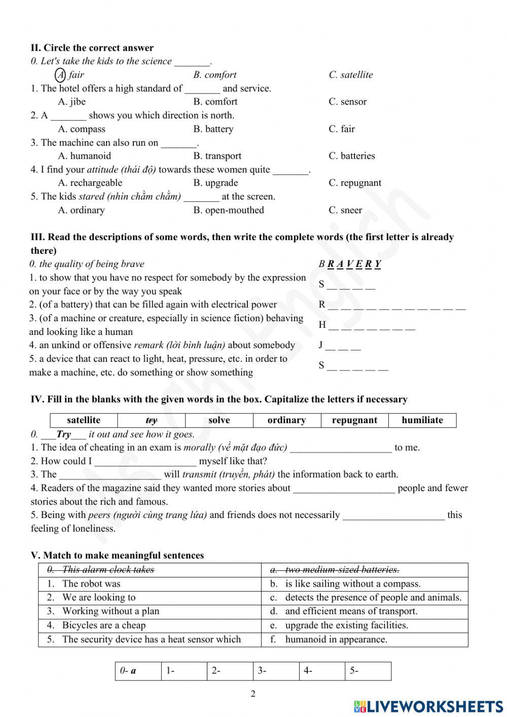 Foreign Teacher-S6-WEEK 11-U4-VOCAB 1