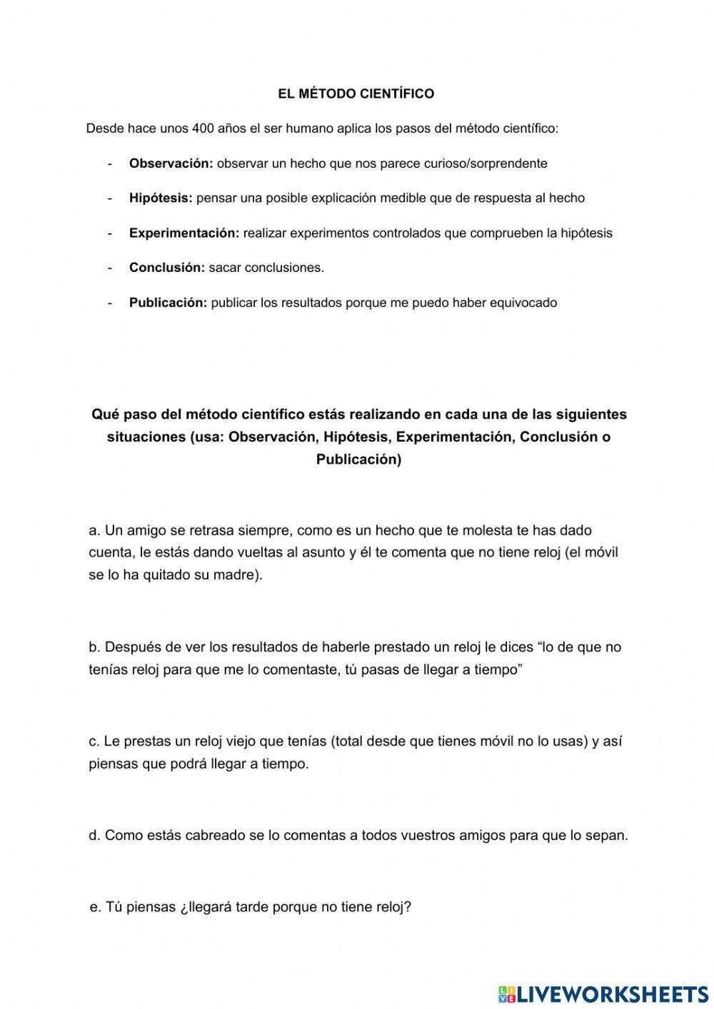 El método científico