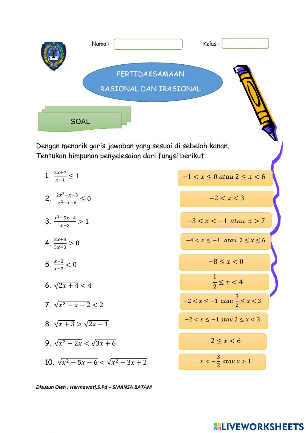 Soal Pengayaan KD 3.2