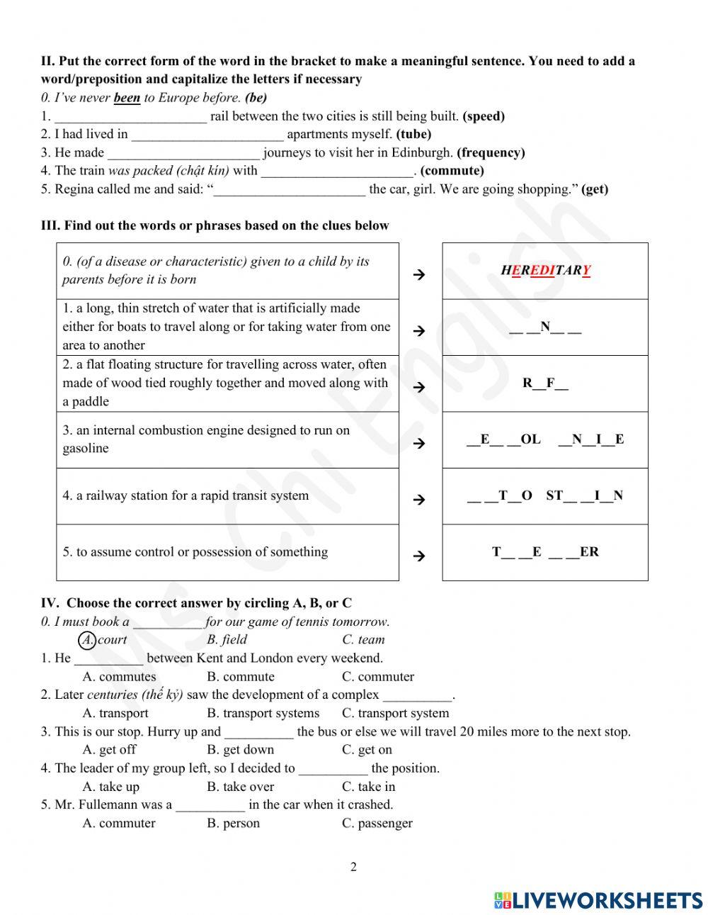 Foreign Teacher - S7 - Week 11 - U4 - Vocabulary 1