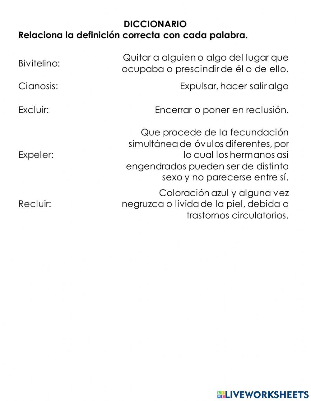 Repaso examen español 6 octubre