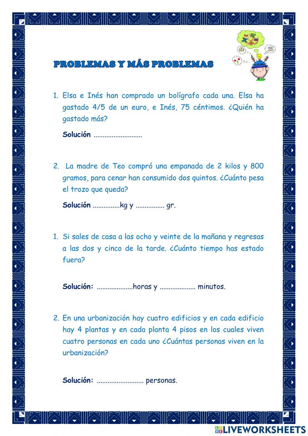 Problemas Problemas