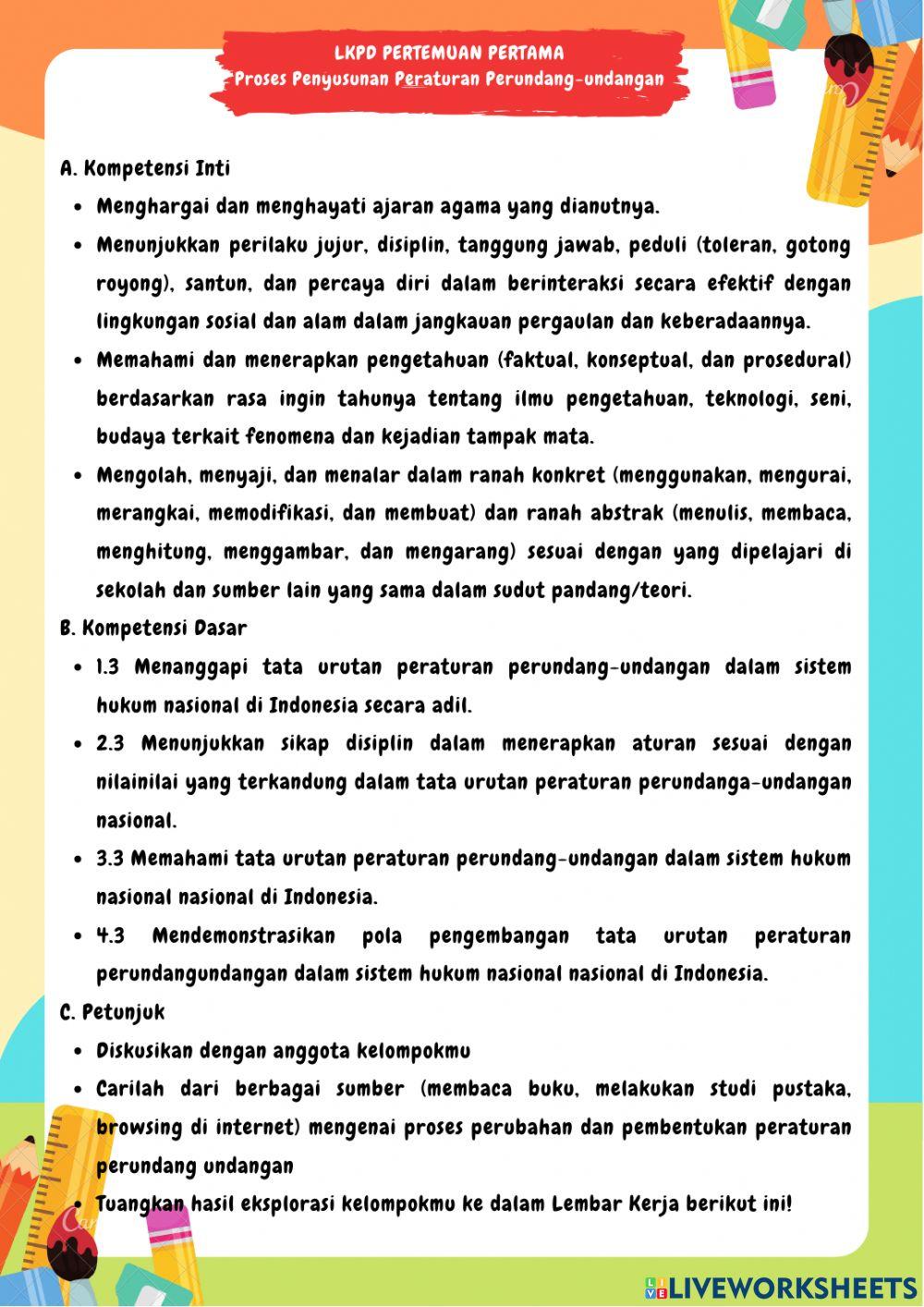 Peraturan perundang undangan