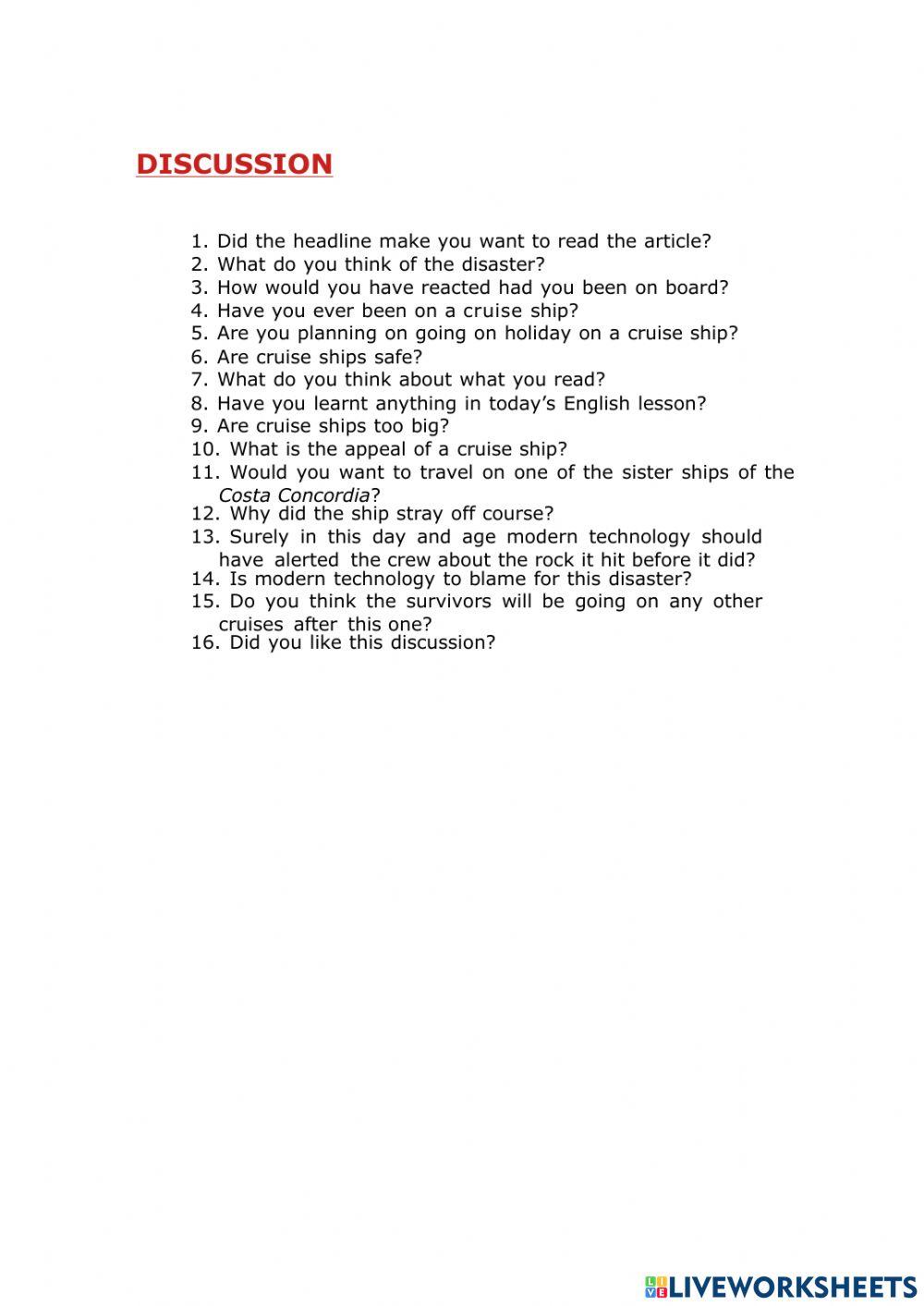 The titanic - B2 - reading