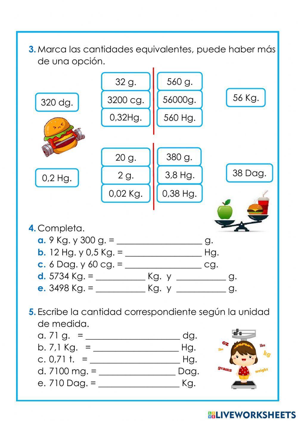 Unidades de Medida de Masa