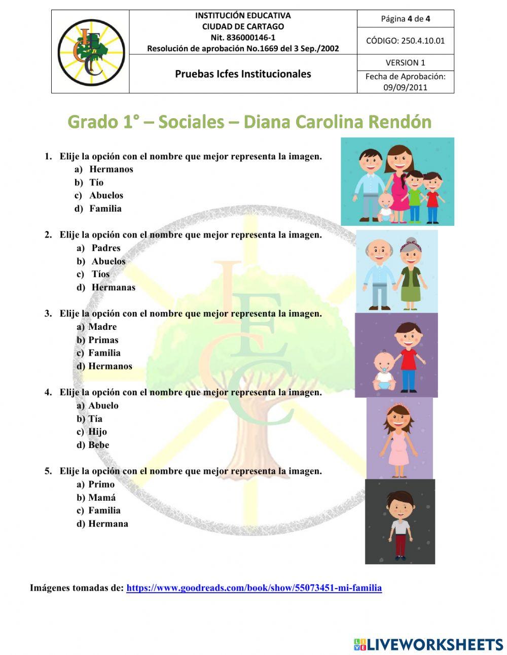 Pruebas institucionales