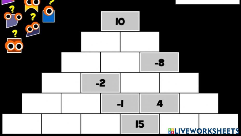 INTEGER PYRAMID-ADDITION OF INTEGERS