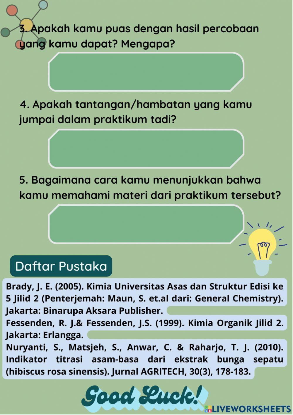 E-LKPD Indikator Asam Basa Dari Bahan Alami
