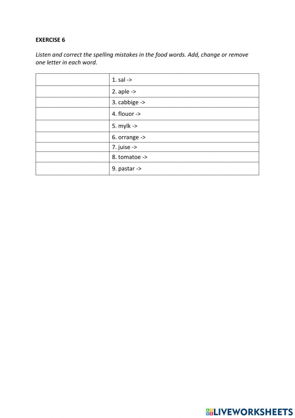 IE0, Unit 5, Listening and Speaking, Exercise 6