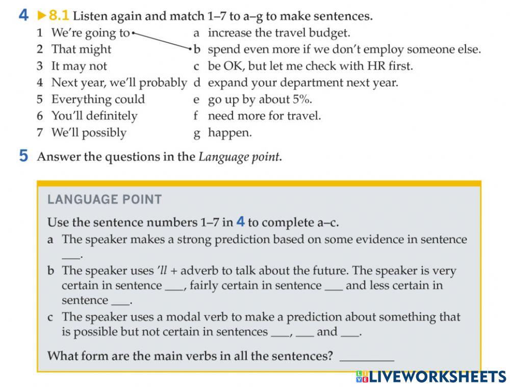 Talking about the future