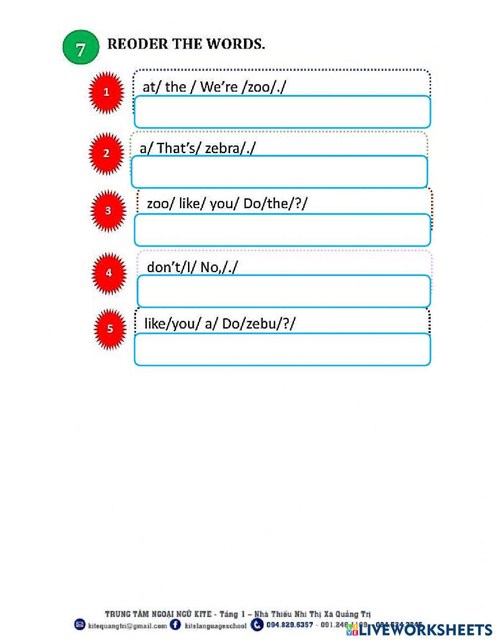 UNIT 10 AT THE ZOO(Bài tập bổ trợ Tiếng anh 2)