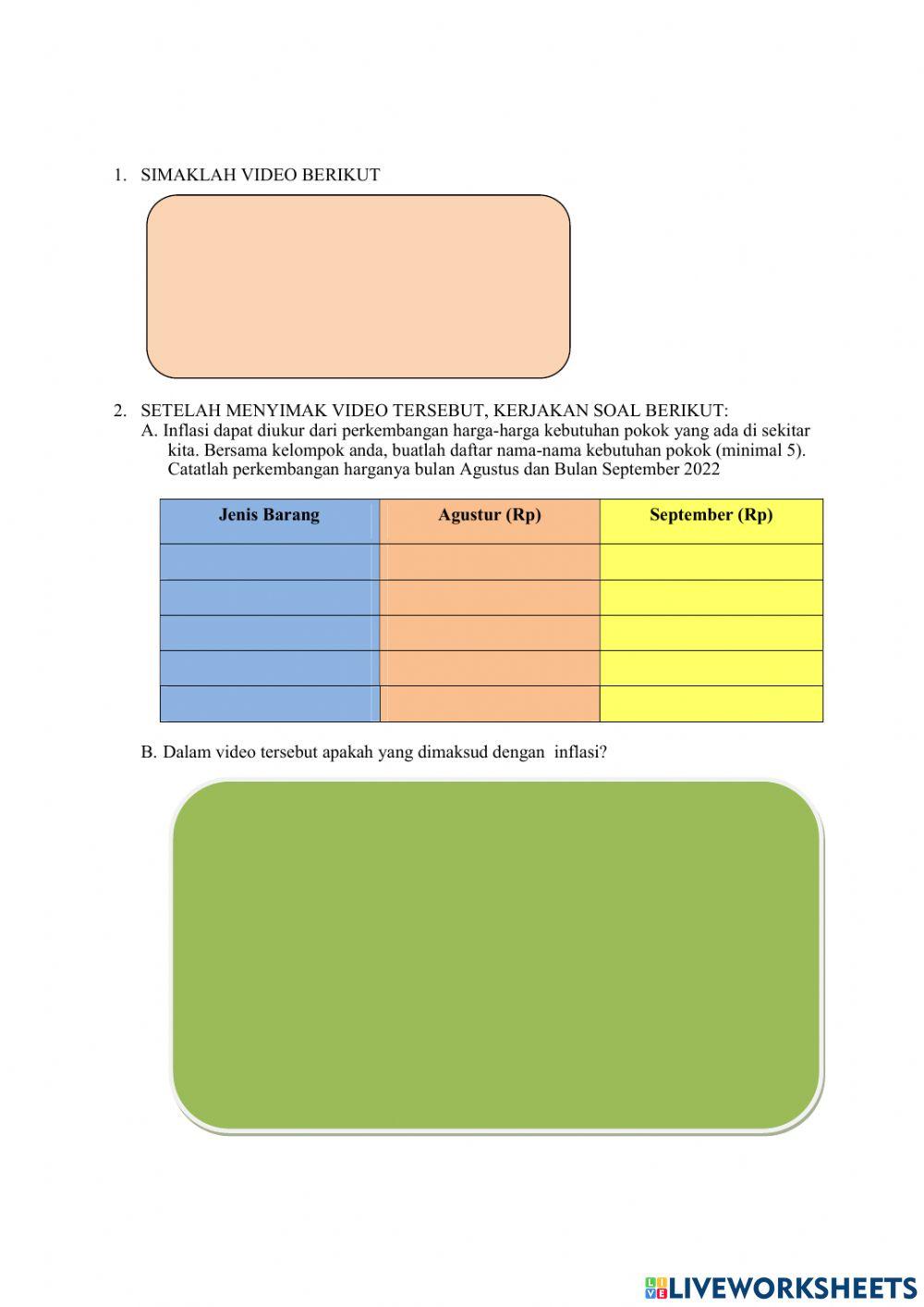 LKPD - Penyebab, Dampak, dan Cara Mengendalikan Inflasi