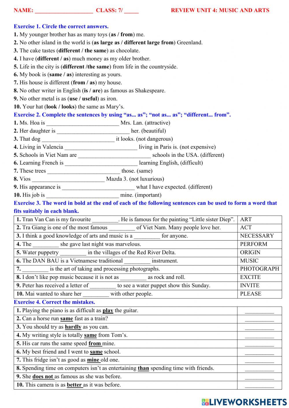 English 7 global- unit 4 practice 2