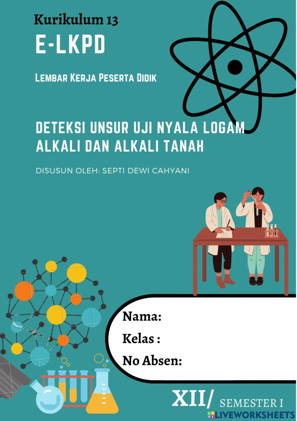 E- LKPD Uji Nyala Logam Alkali dan Alkali Tanah