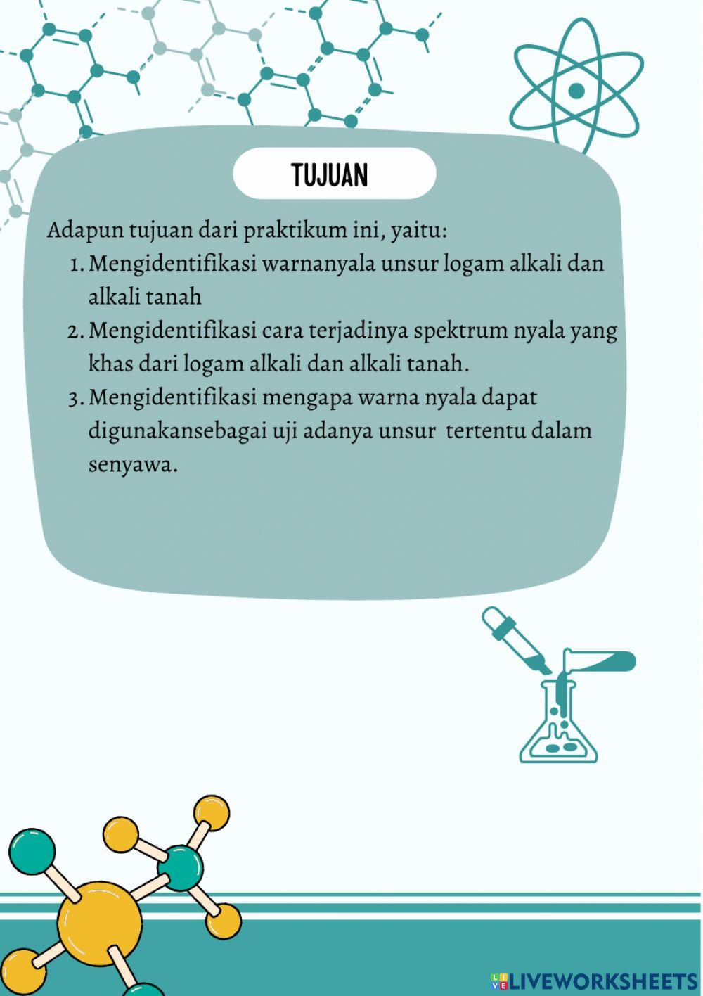 E- LKPD Uji Nyala Logam Alkali dan Alkali Tanah