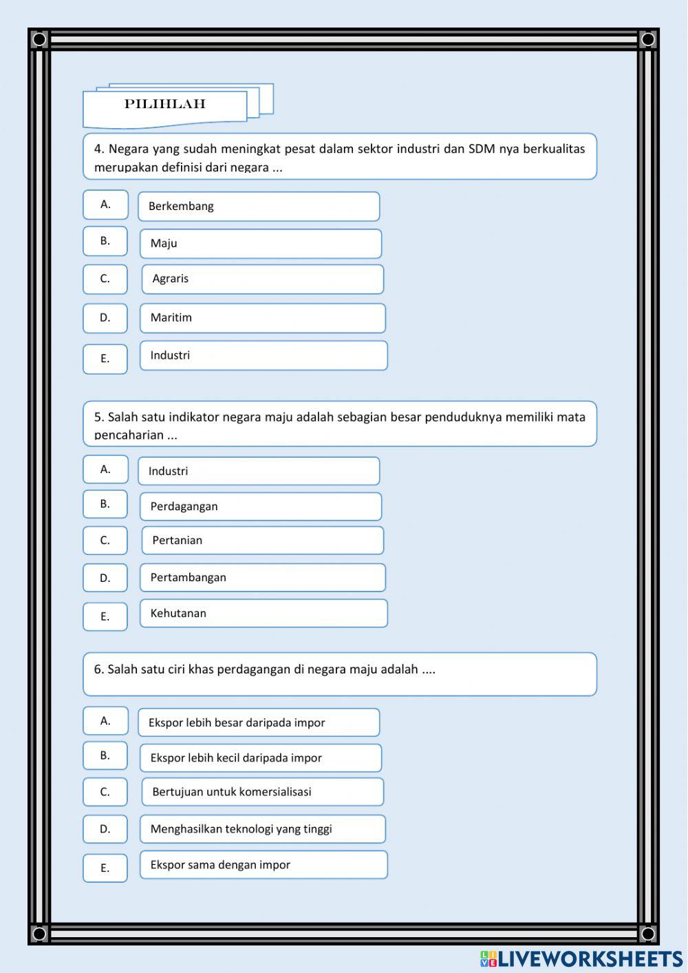 Kerjasama negara maju dengan negara berkembang