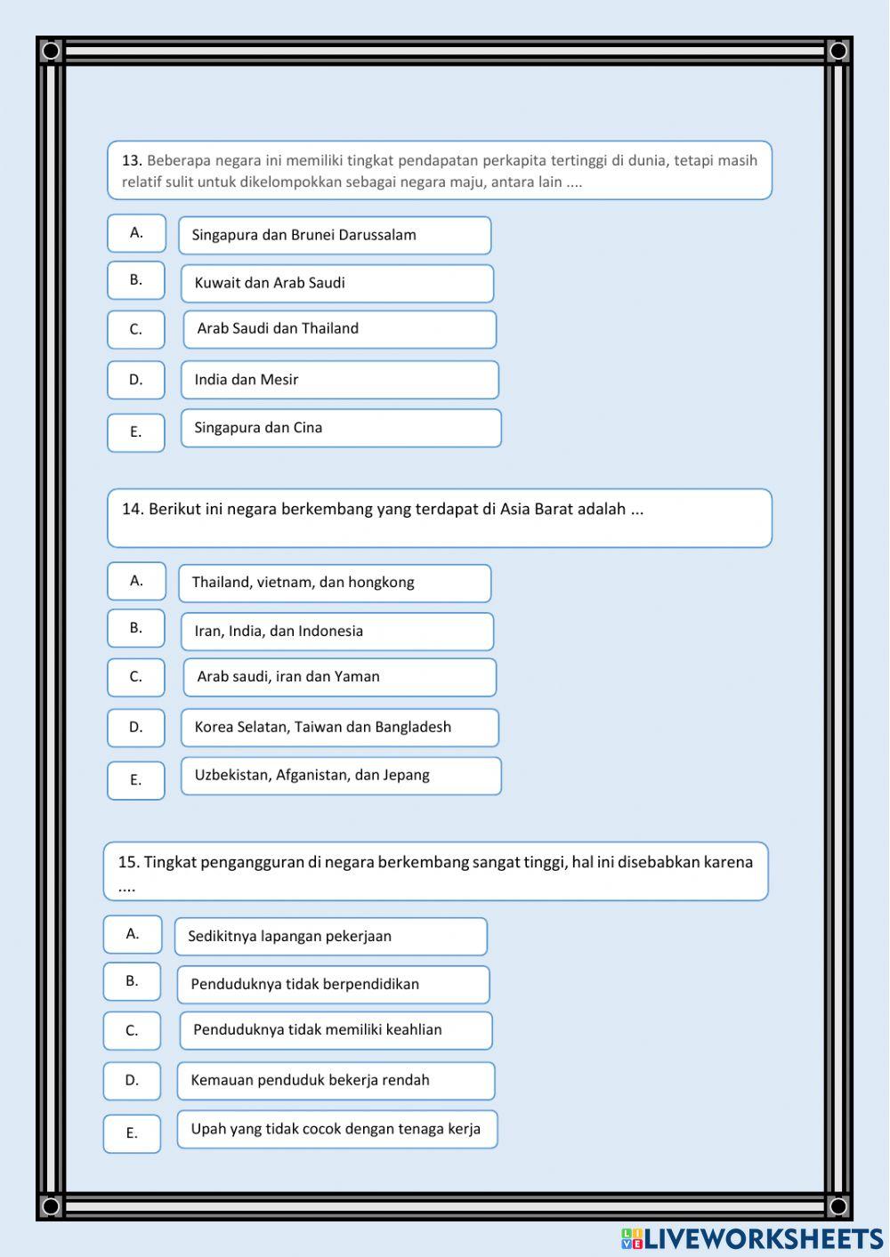 Kerjasama negara maju dengan negara berkembang