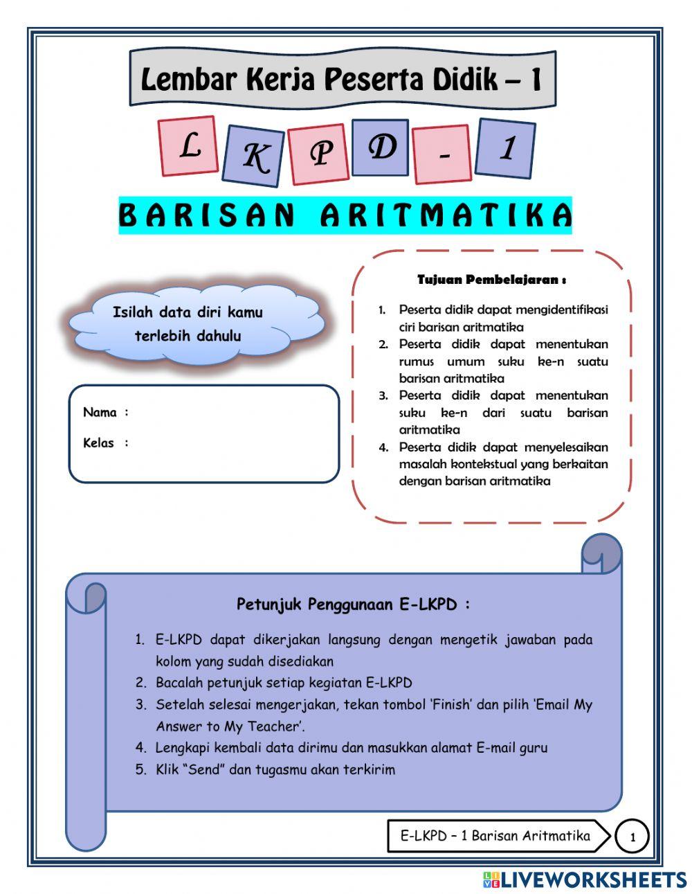 Barisan Aritmatika