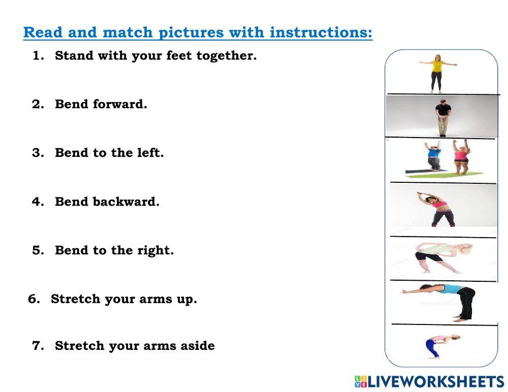 Matching online exercise for 6 | Live Worksheets