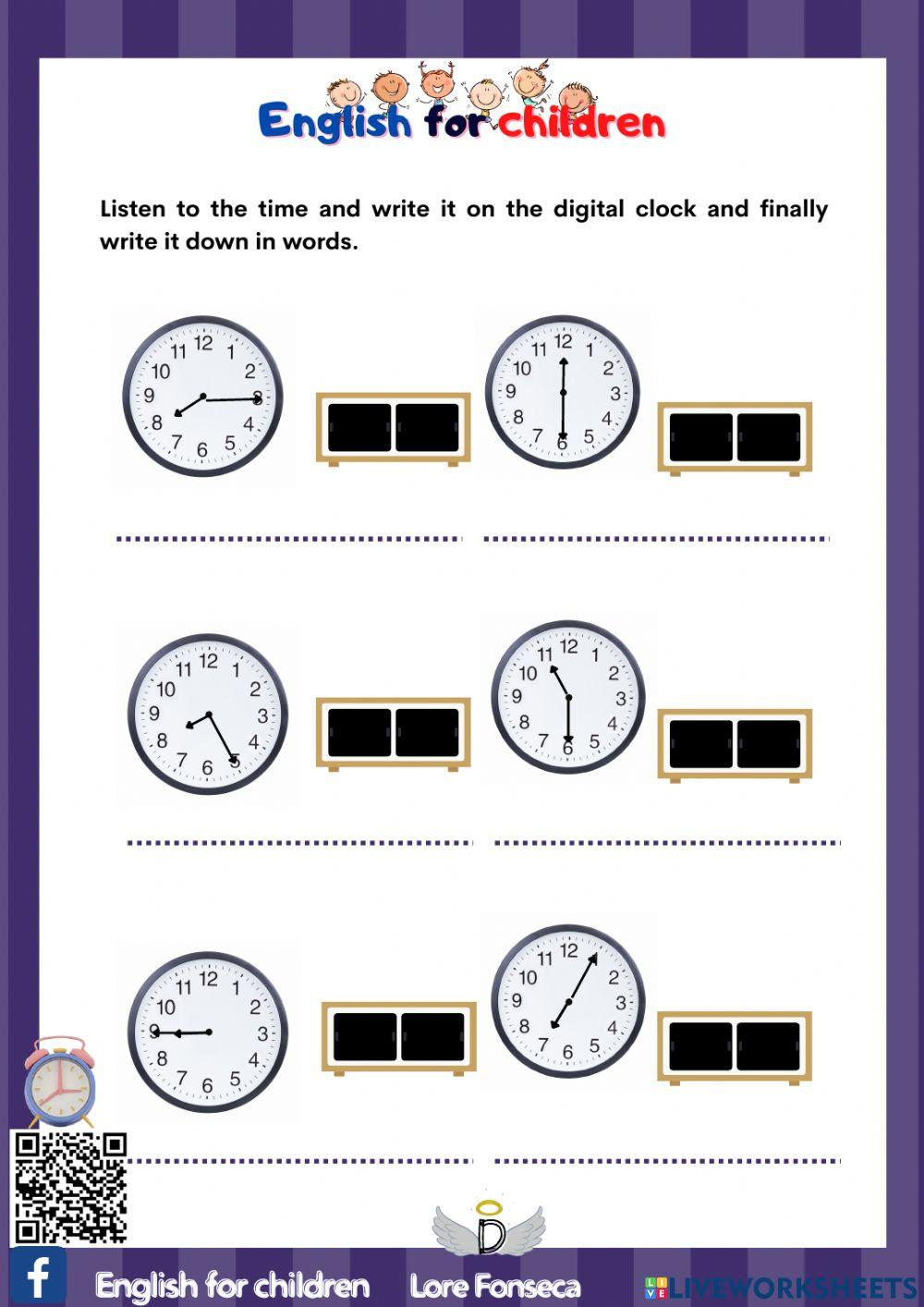 Telling the time efc lore