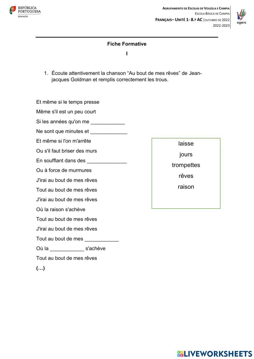 Fiche - Vêtements et Styles