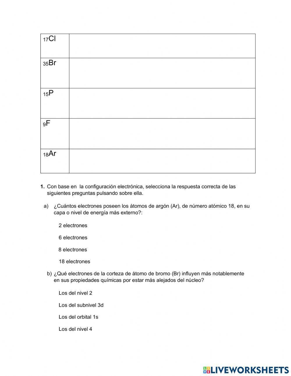 Configuración electrónica