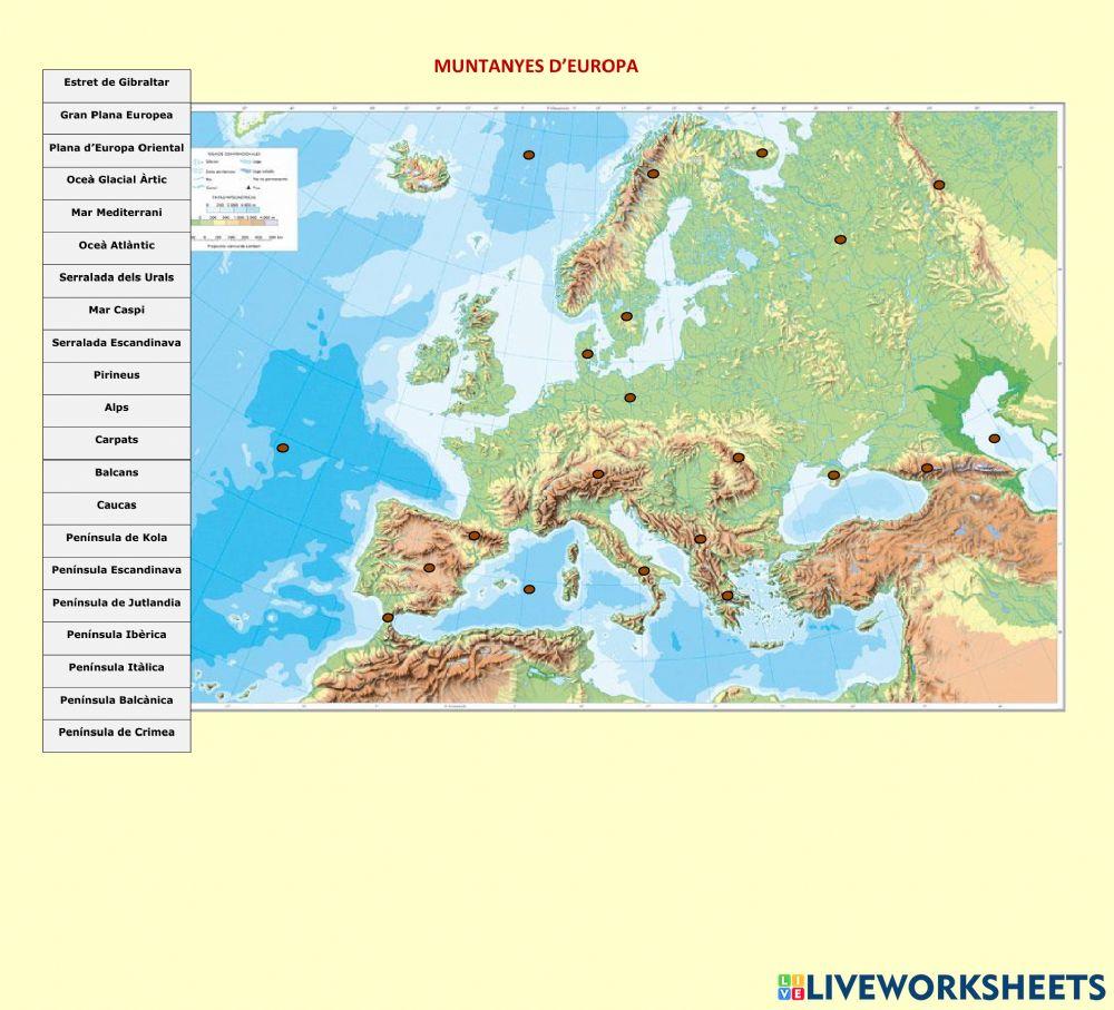 Muntanyes d'europa - Avaluació
