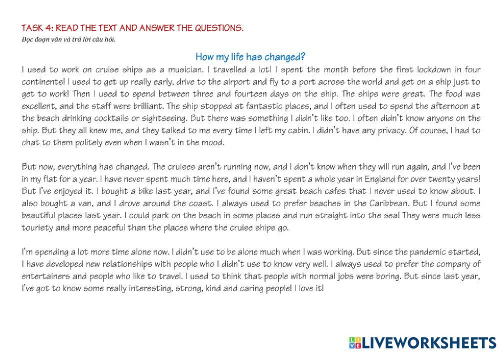 Test tenses revision