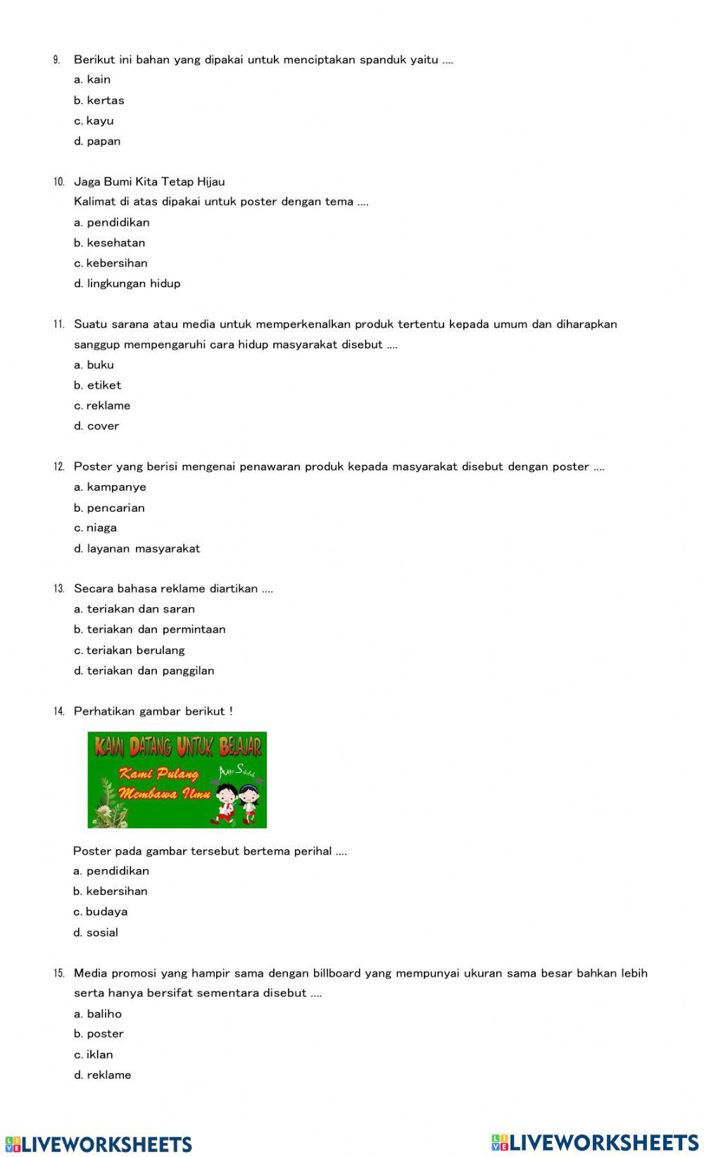 Latihan 1 SBDP Tema D