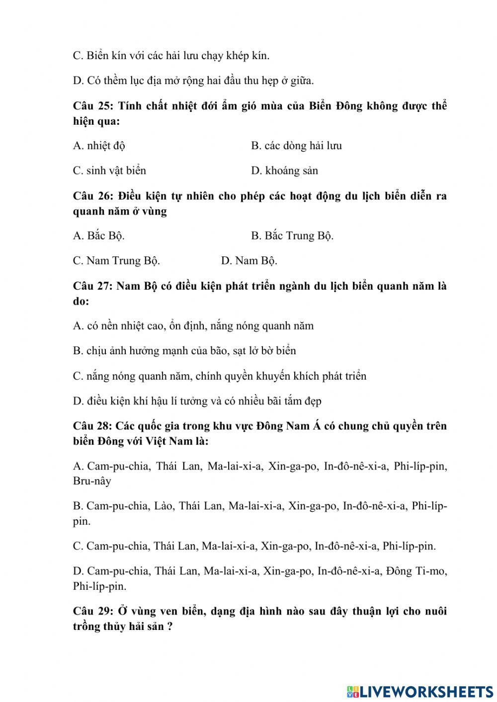 Thien nhien chịu anh huong của bien