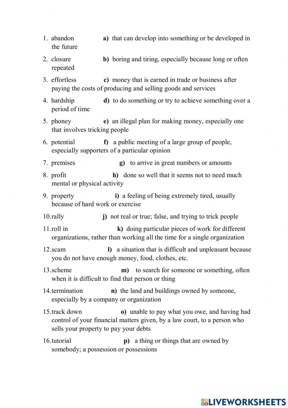 Vocabulary practice3