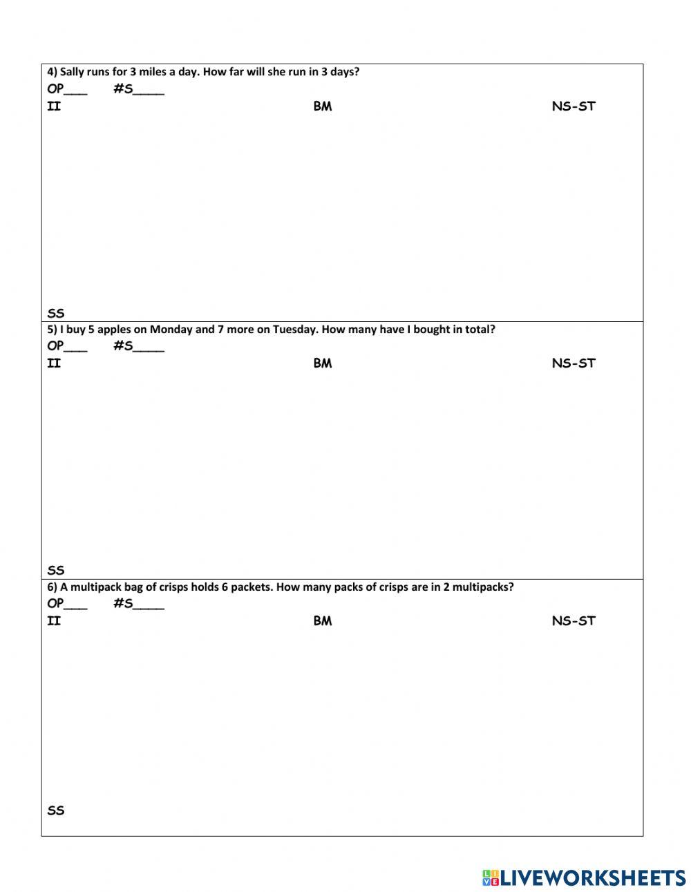 Team Practice -1 x Word Problems
