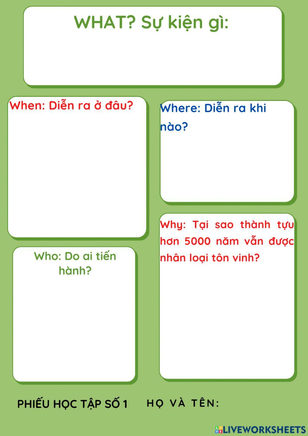 Phiếu bài tập 1