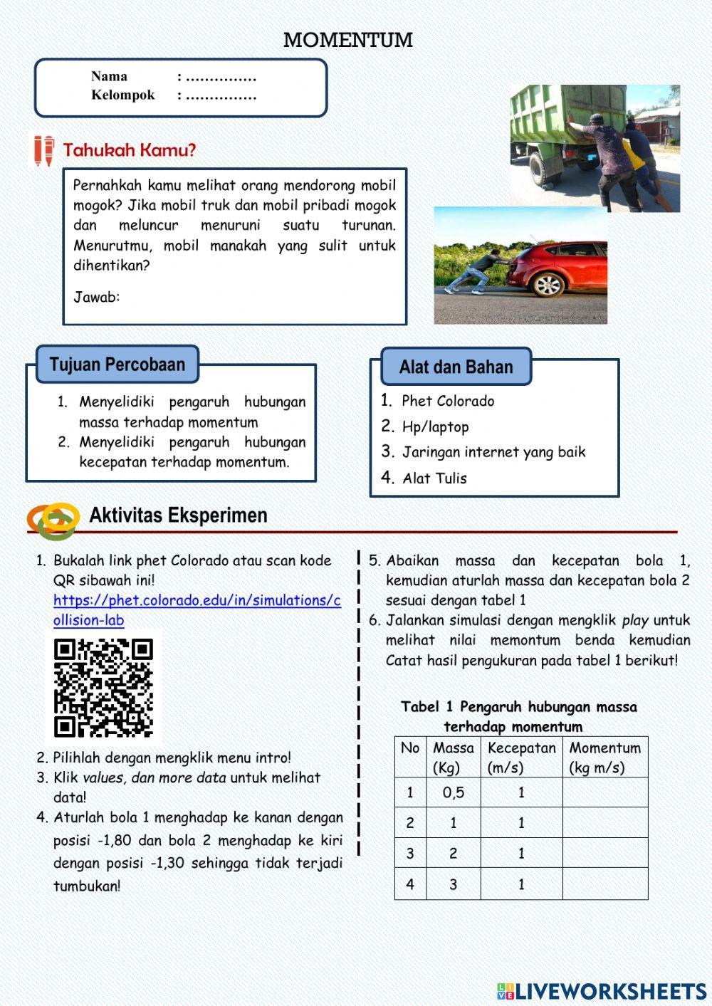 Lkpd momentum kelas x