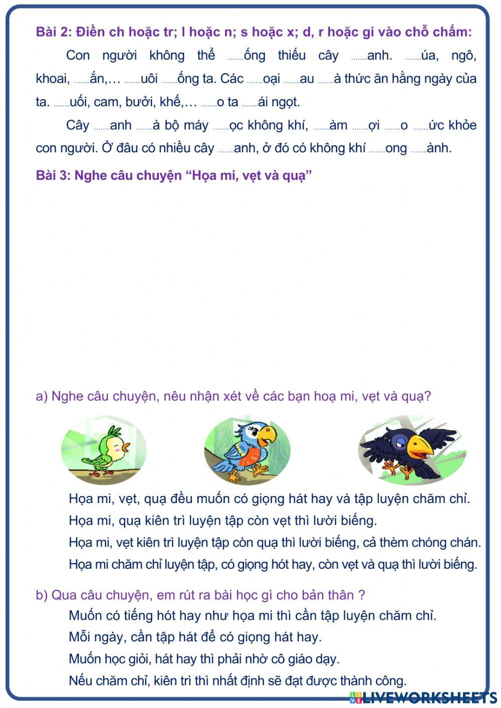 Tiếng Việt 2 (Tuần 8)