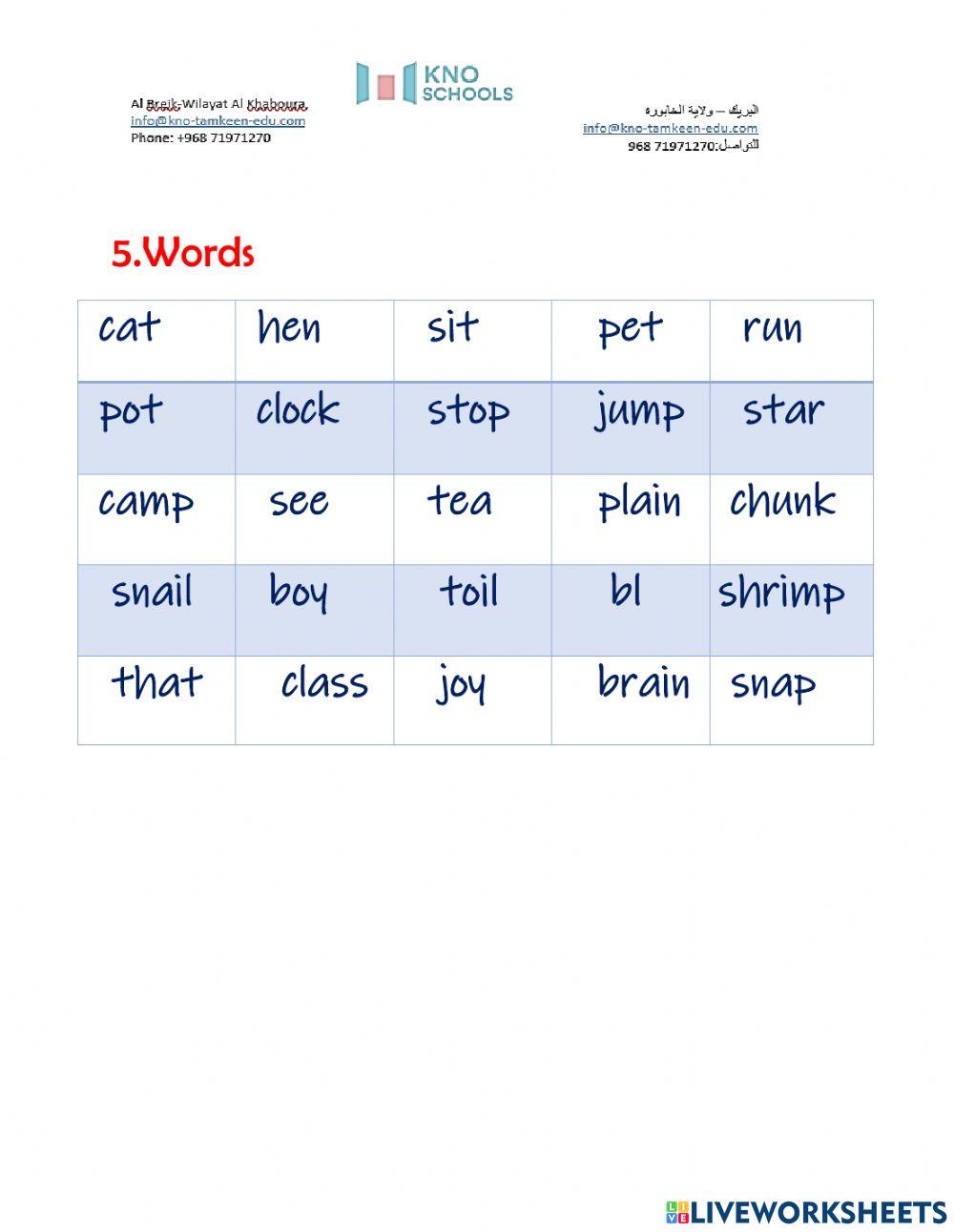 grade 3 live worksheet 3
