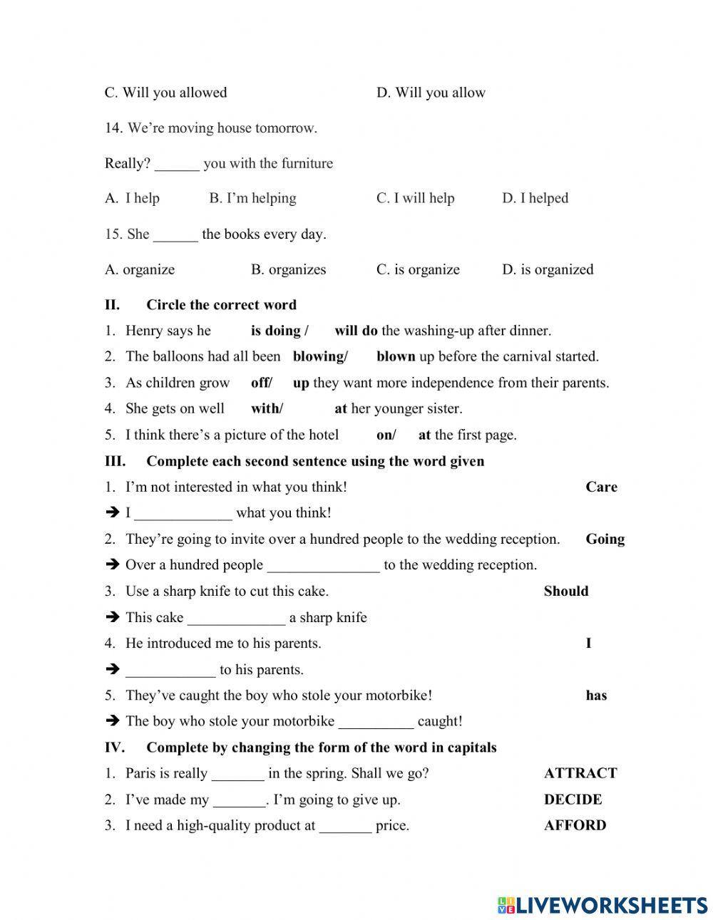 Bài kiểm tra định kì số 2