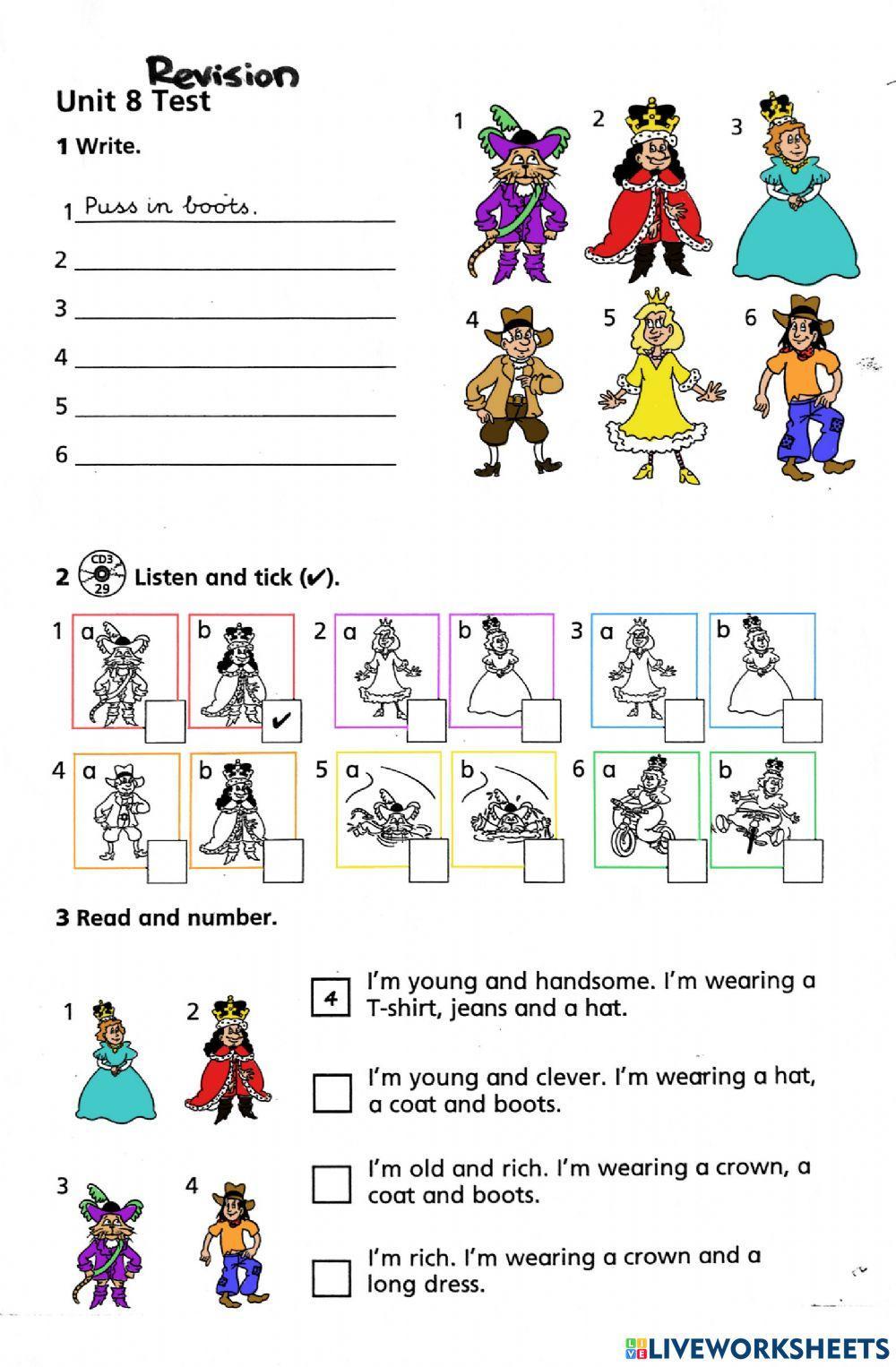 Big Bugs 1 - Revision Test 8