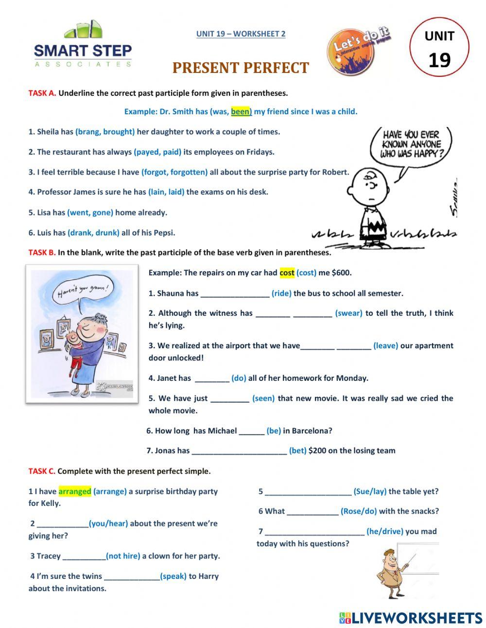 UNIT 19 - (Version 2) Present Perfect