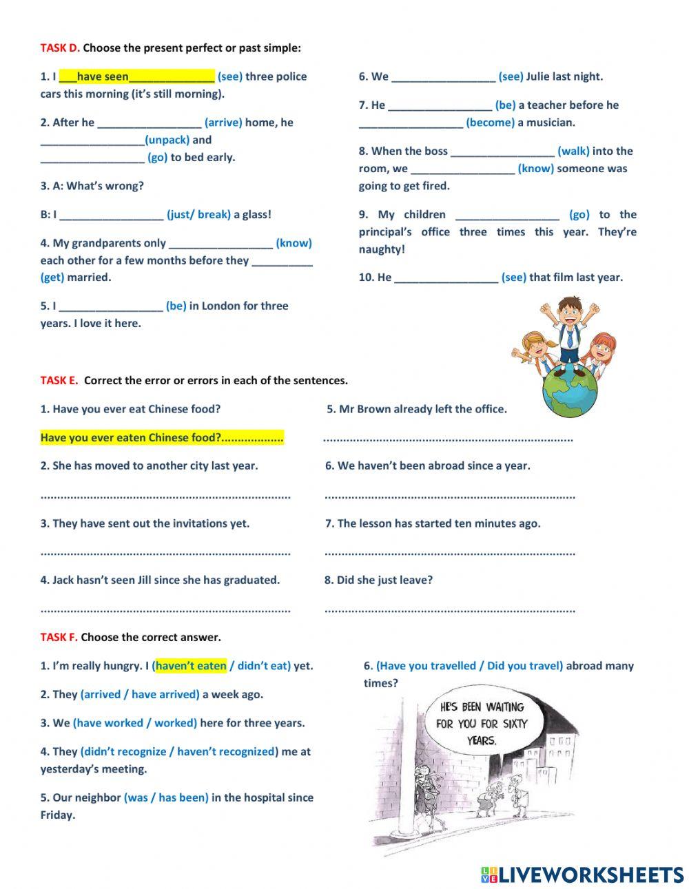 UNIT 19 - (Version 2) Present Perfect