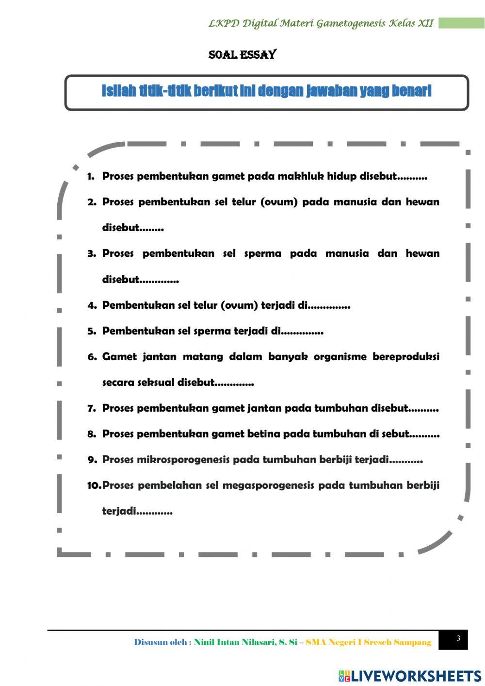 LKPD Online (Gametogenesis)