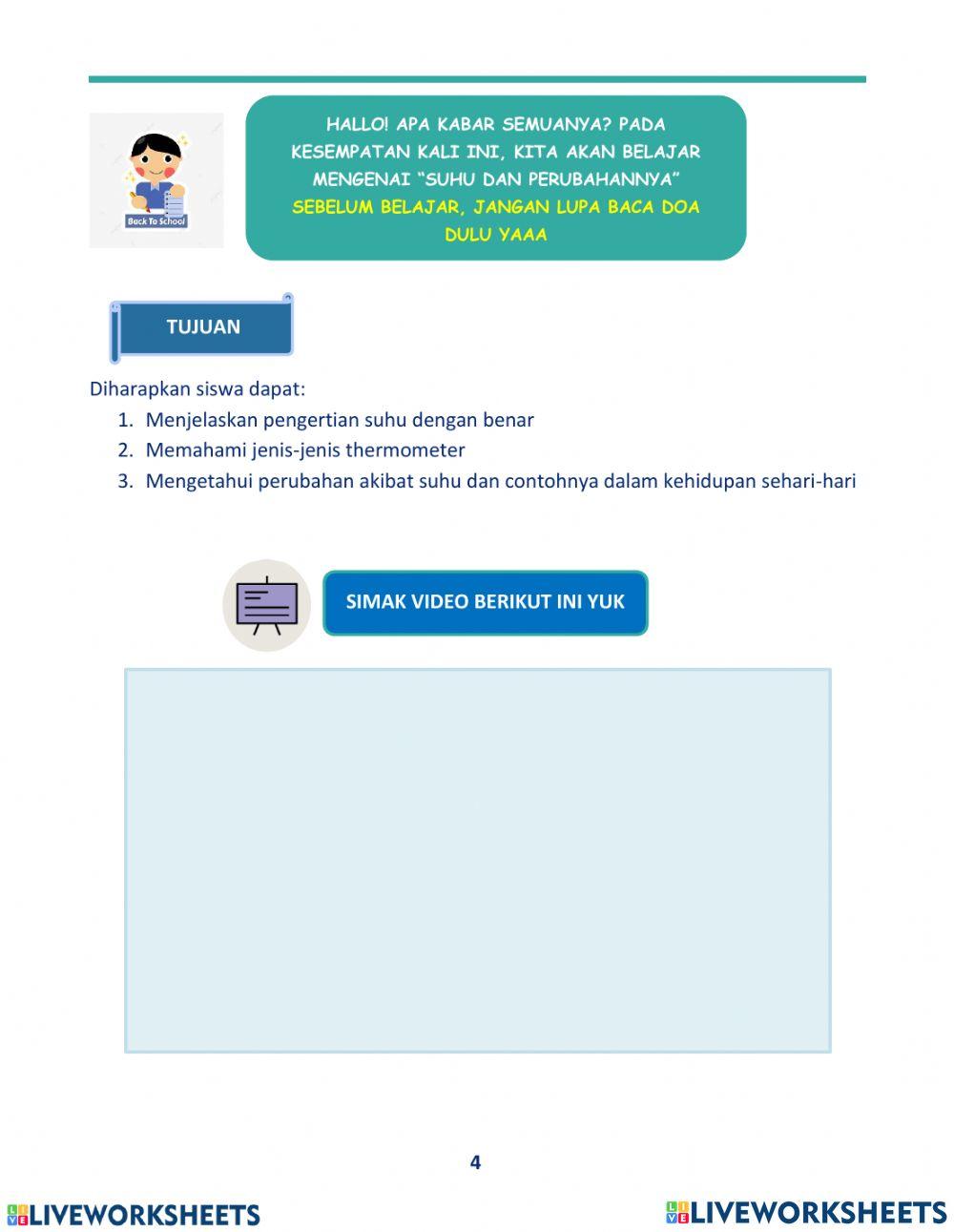 LKPD 1 Suhu dan Perubahannya