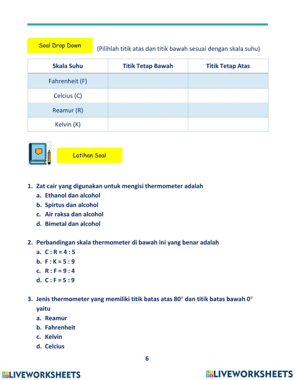 LKPD 1 Suhu dan Perubahannya