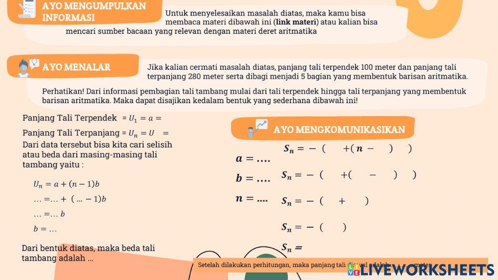 Lkpd deret aritmatika ke-1