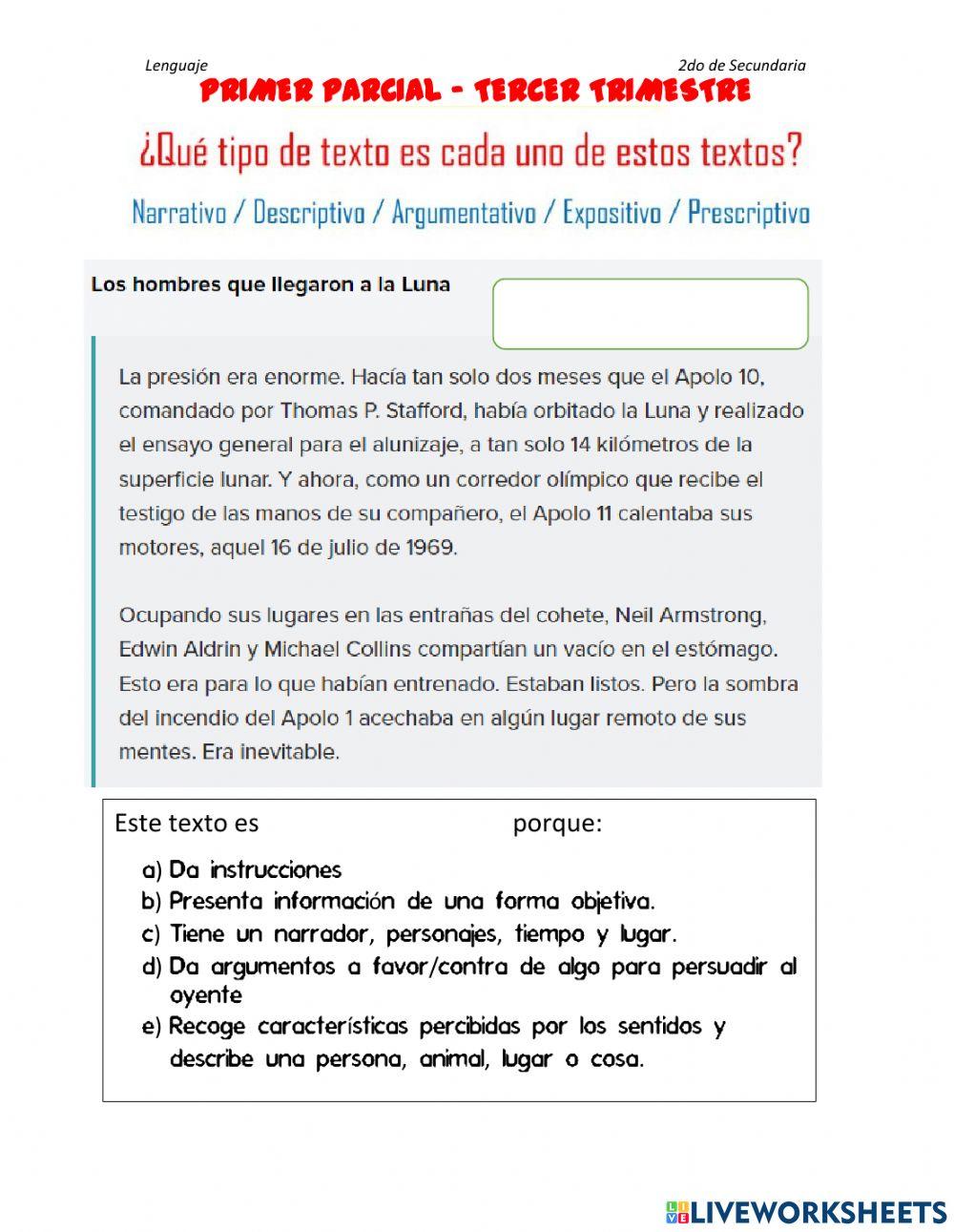 Evaluacion de lenguaje